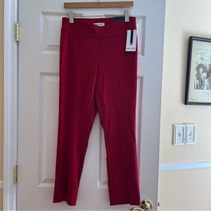 Nine West red slim ankle pant